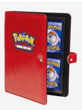 Premium Red 4-Pocket Snap Binder for Pokémon