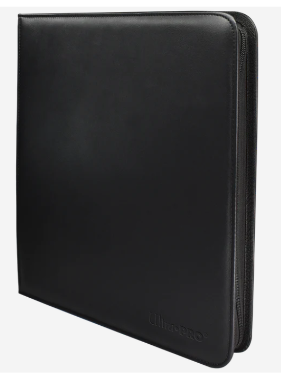 Vivid Black 12-Pocket Zippered PRO-BINDER® Album